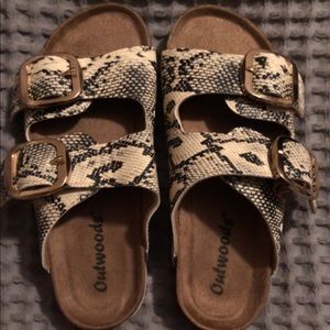 Snakeskin boutique sandals